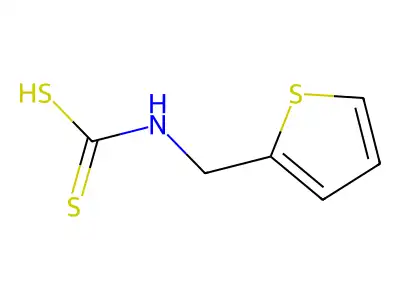 Thien-2-ylmethylcarbamodithioic acid structure