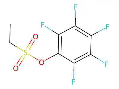 2,3,4,5,6-Pentafluorophenyl 1-ethanesulfonate structure