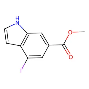 methyl 4-iodo-1H-indole-6-carboxylate structure