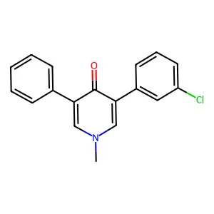 Pyridin-4-one, 3-(3-chlorophenyl)-1-methyl-5-phenyl- structure