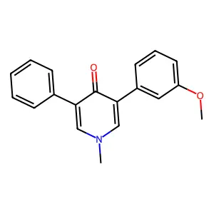 4(1H)-Pyridinone, 3-(3-methoxyphenyl)-1-methyl-5-phenyl- structure