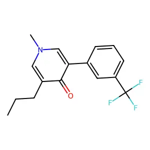 1-Methyl-3-propyl-5-(3-(trifluoromethyl)phenyl)pyridin-4-one structure