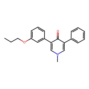 4(1H)-Pyridinone, 1-methyl-3-phenyl-5-(3-propoxyphenyl)- structure