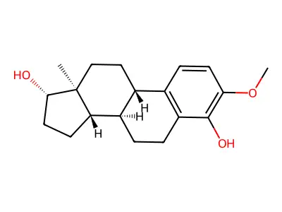 3-Methoxyestra-1,3,5(10)-triene-4,17-diol structure