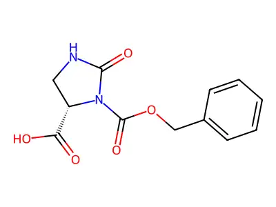 (S)-(-)-2-Oxo-1,5-imidazolidinedicarboxylic acid 1-benzyl ester structure
