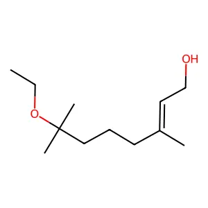 2-Octen-1-ol, 7-ethoxy-3,7-dimethyl-, (E)- structure