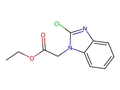 1-(Ethoxycarbonylmethyl)-2-chlorobenzimidazole structure