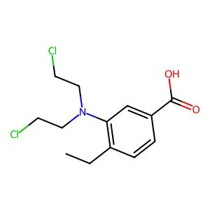 3-(双(2-氯乙基)氨基)-4-乙基苯甲酸 structure