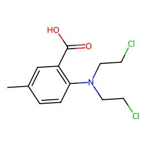 m-Toluic acid, 6-bis(2-chloroethyl)amino- structure