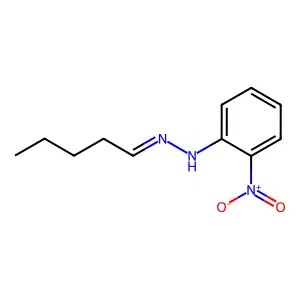 Valeraldehyde (2-nitrophenyl)hydrazone structure