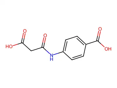 4-[(Carboxyacetyl)amino]benzoic acid structure