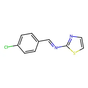2-Thiazolamine, N-[(4-chlorophenyl)methylene]- structure