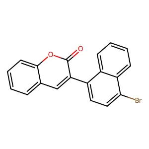 3-(4-Bromonaphthalen-1-yl)chromen-2-one structure