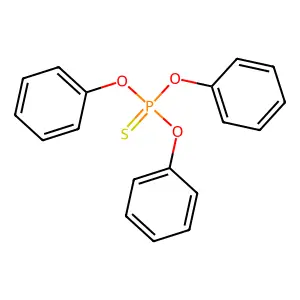 O,O,O-Triphenyl phosphorothioate structure