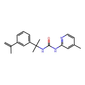 1-[2-[3-(1-Methylethenyl)phenyl]propan-2-yl]-3-(4-methyl-2-pyridinyl)urea structure
