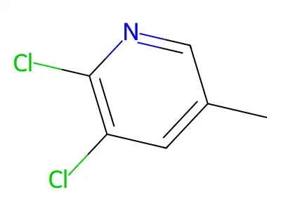 2,5-Dichloro-3-methylpyridine structure