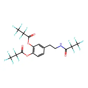 N,O,O'-Tris(pentafluoropropionoyl)dopamine structure
