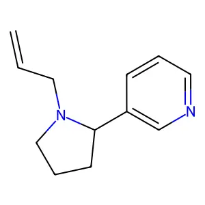 Pyridine, 3-(1-allyl-2-pyrrolidinyl)- structure