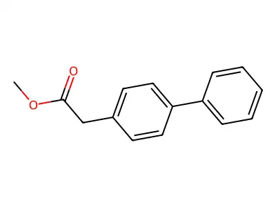 4-Biphenylylacetic acid methyl ester structure