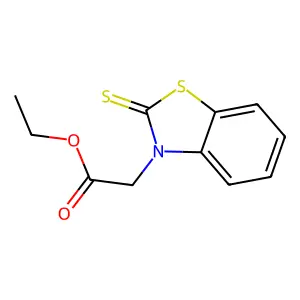 Ethyl 2-(2-sulfanylidene-1,3-benzothiazol-3-yl)acetate structure