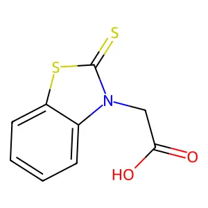 (2-thioxo-1,3-benzothiazol-3(2H)-yl)acetic acid structure