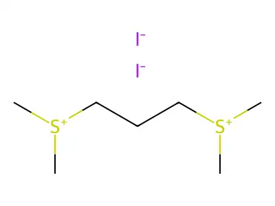 Sulfonium, trimethylenebis(dimethyl-, diiodide structure