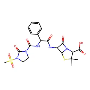 美洛西林 structure
