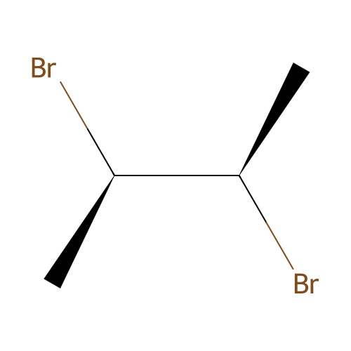 Butane, 2,3-dibromo-, threo structure