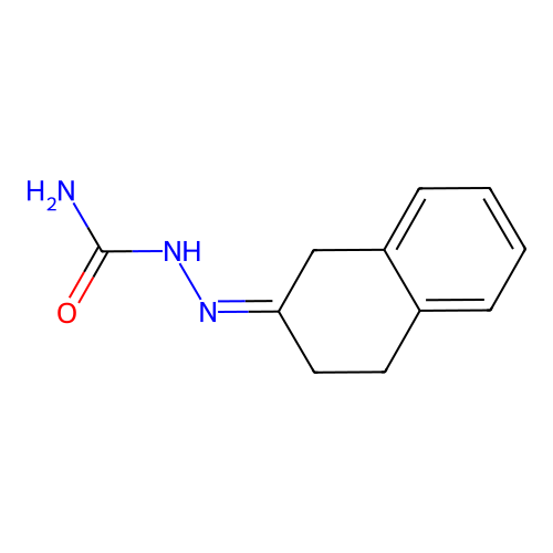 (3,4-dihydro-1H-naphthalen-2-ylideneamino)urea structure