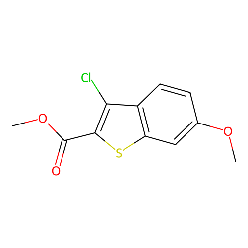 Methyl 3-chloro-6-methoxy-1-benzothiophene-2-carboxylate structure