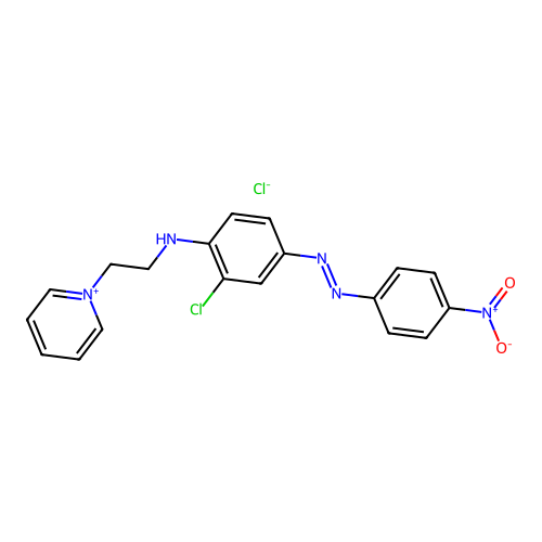 1-(2-((2-Chloro-4-((4-nitrophenyl)azo)phenyl)amino)ethyl)pyridinium chloride structure