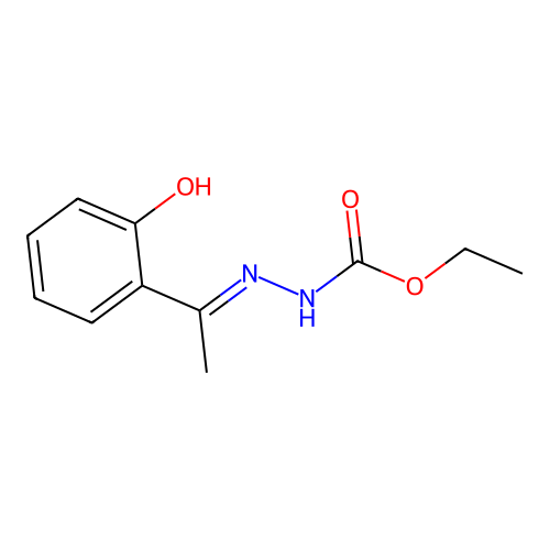 ethyl N-[1-(2-hydroxyphenyl)ethylideneamino]carbamate structure