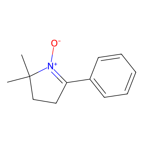 5,5-二甲基-2-苯基-1-吡咯啉N-氧化物 structure