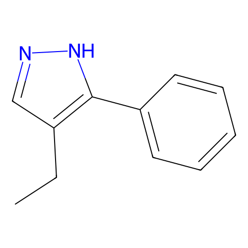 4-Ethyl-3-phenylpyrazole structure