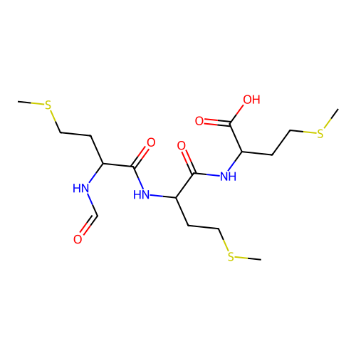 N-Formyl-Met-Met-Met structure
