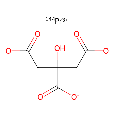 citric acid, (144h)-praseodymium salt structure