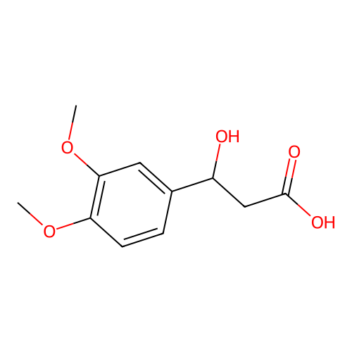 3-(3,4-Dimethoxyphenyl)-3-hydroxypropanoic acid structure