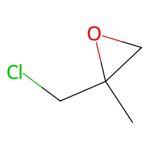2-(Chloromethyl)-2-methyloxirane structure