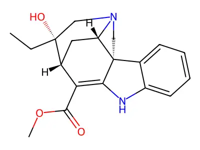 (20S)-2,16-Didehydro-20-hydroxycuran-17-oic acid methyl ester structure