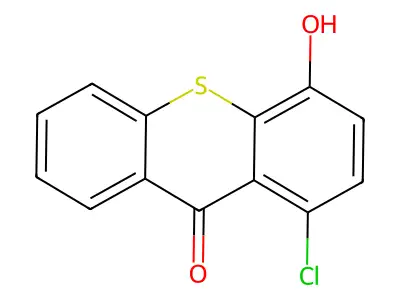 1-Chloro-4-hydroxythioxanthone structure