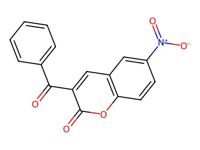 3-benzoyl-6-nitro-2H-chromen-2-one structure