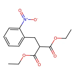 Diethyl 2-(2-nitrobenzyl)malonate structure