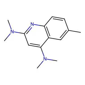 N~2~,N~2~,N~4~,N~4~,6-Pentamethylquinoline-2,4-diamine structure