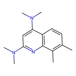 N~2~,N~2~,N~4~,N~4~,7,8-Hexamethylquinoline-2,4-diamine structure