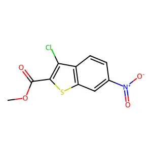 3-Chloro-6-nitro-benzo[b]thiophene-2-carboxylic acid methyl ester structure