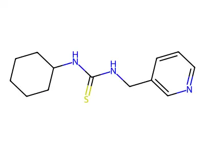 1-Cyclohexyl-3-(pyridin-3-ylmethyl)thiourea structure