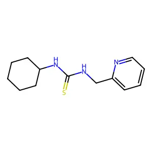 N-Cyclohexyl-N'-(2-pyridinylmethyl)thiourea structure