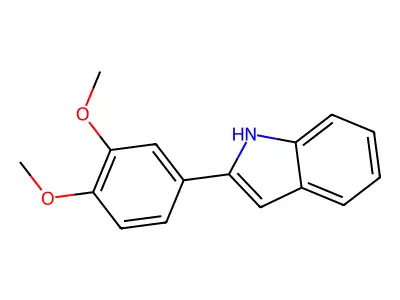 2-(3,4-dimethoxyphenyl)-1H-indole structure