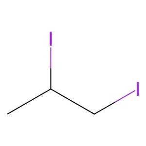 Propane, 1,2-diiodo- structure