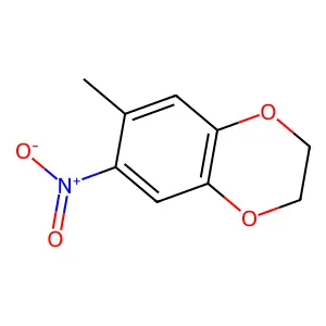 1,4-Benzodioxan, 7-methyl-6-nitro- structure